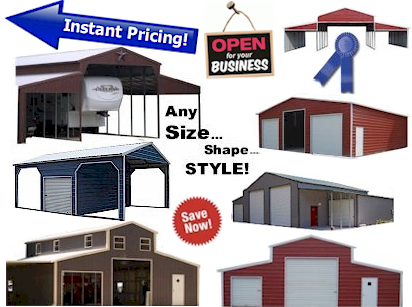 carports, barns, garages and other steel structures