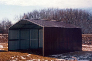 a-frame garage roofing